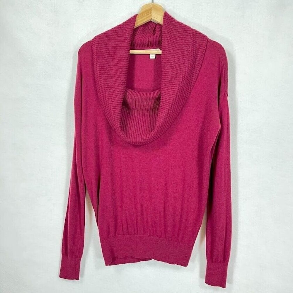 Caslon Cashmere Blend Pullover Sweater Rich Bold Boho Holiday Party Academia S